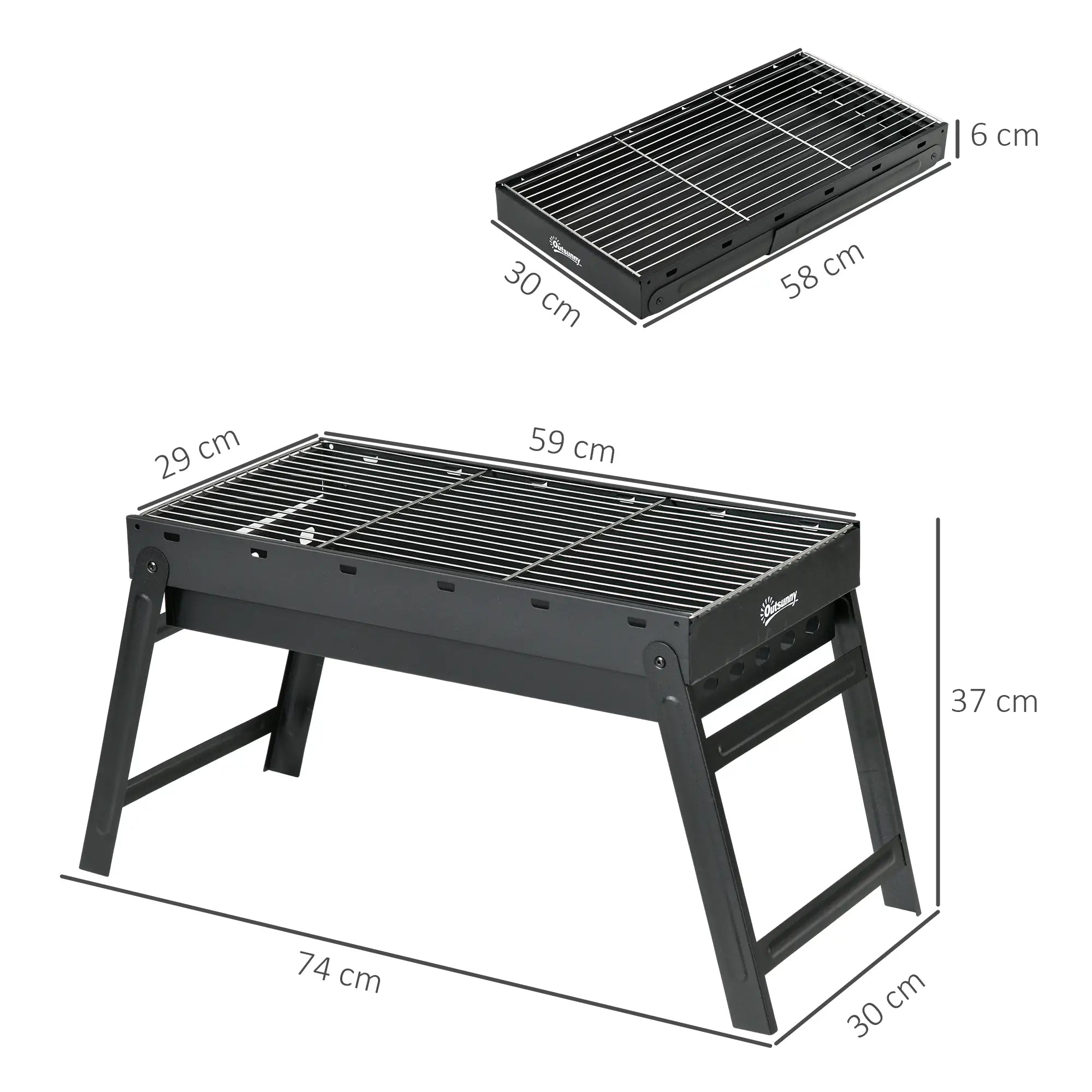 Barbecue Charbon Nomad – Pliable et Portable