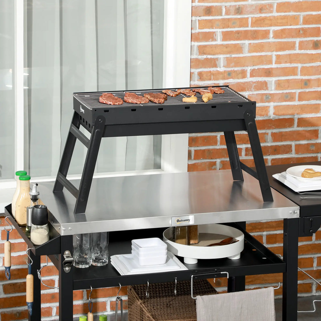 Barbecue Charbon Nomad – Pliable et Portable